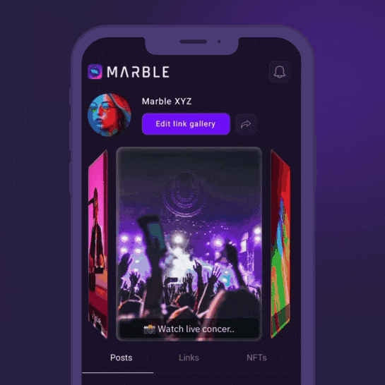 Gif of phone scrolling through different screens.