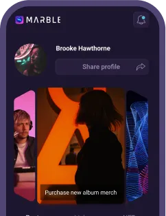 Image of Marble App on phone.
